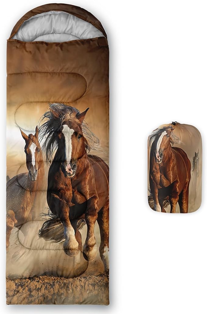 QOOMO Camping Sleeping Bags,3 Season Warm & Cool Weather,Lightweight,Waterproof Sleeping Bags for Adults & Kids,Traveling,and Outdoors,Camping Gear Equipment