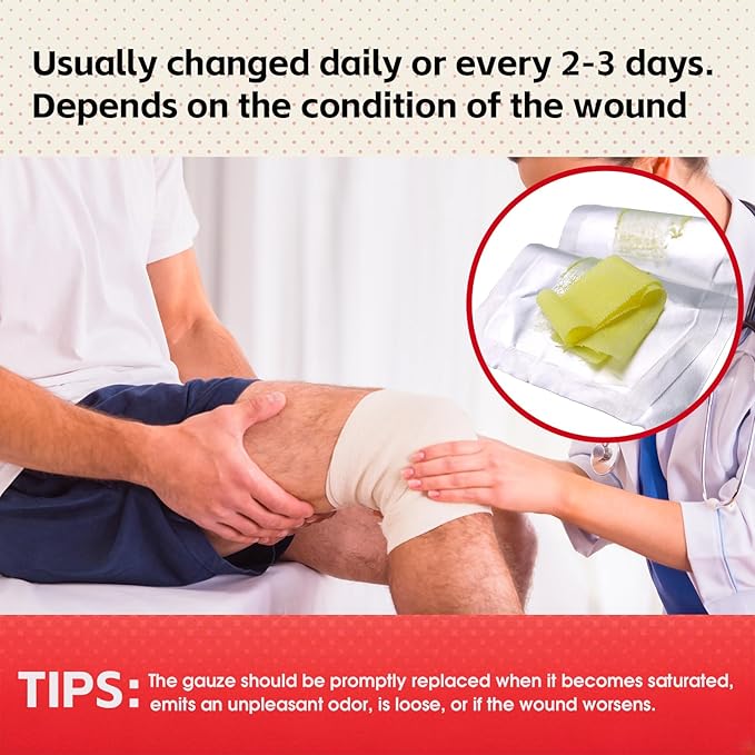 Xeroform Petrolatum Dressing 1"x8", 52 PCS Non-Adherent Gauze for Low Exudating Wounds, Fine Mesh Gauze Pads for Burns, Abrasions, Lacerations, Skin Grafts and Surgical Incisions