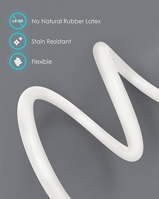 Single Head Stethoscope for Doctors/Nurses/Nursing School Students, Medical and Home Use with Accessories Name Tag, FSA HSA Eligible (White Tube, with EVA Case)