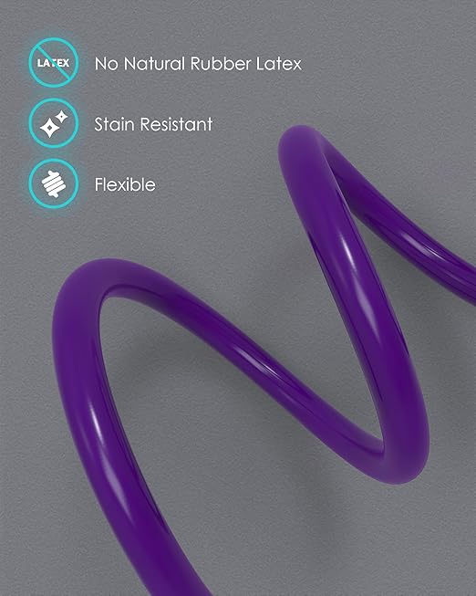 Single Head Stethoscope for Doctors/Nurses/Nursing School Students, Medical and Home Use with Accessories Name Tag (Purple Tube, without EVA Case)