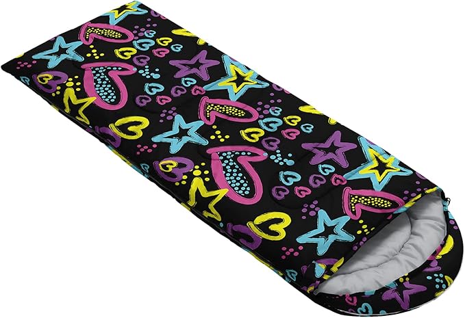 QOOMO Camping Sleeping Bags,3 Season Warm & Cool Weather,Lightweight,Waterproof Sleeping Bags for Adults & Kids,Traveling,and Outdoors,Camping Gear Equipment