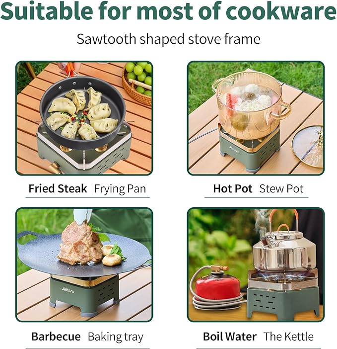 Camping Stove Portable Propane Camping Stove Small Outdoor Stove, 30,000 BTU Camp Stove,Windproof Single Butane Stove, with Carrying Case & ignitor,for Camping, Backpacking, Emergency