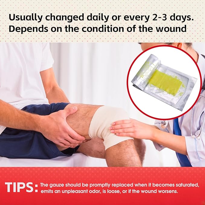 Xeroform Petrolatum Dressing 5"x9", 25 PCS Non-Adherent Gauze for Low Exudating Wounds, Fine Mesh Gauze Pads for Burns, Abrasions, Lacerations, Skin Grafts and Surgical Incisions