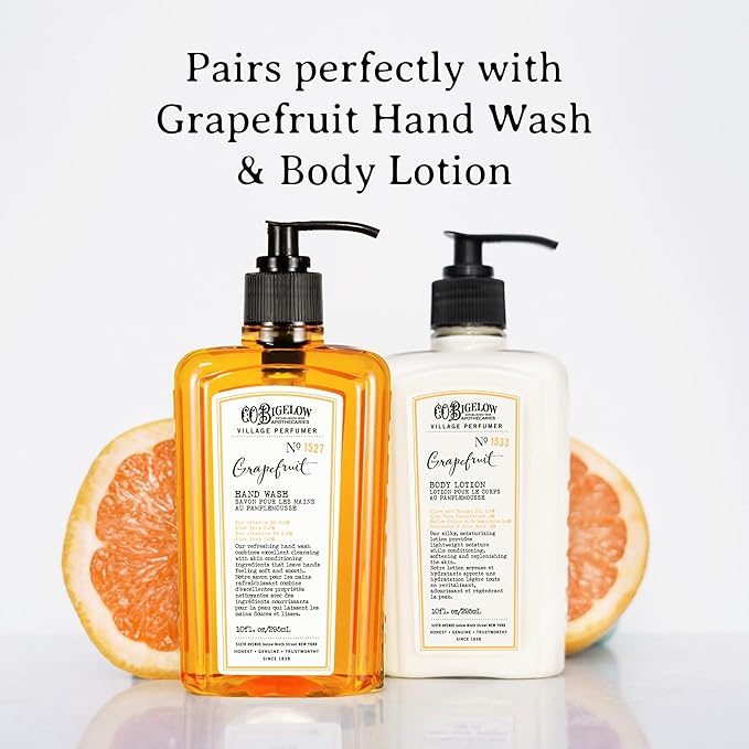 C.O. Bigelow Grapefruit Body Wash, Village Perfumer Moisturizing Body Wash with Aloe Vera, 10 Fl Oz