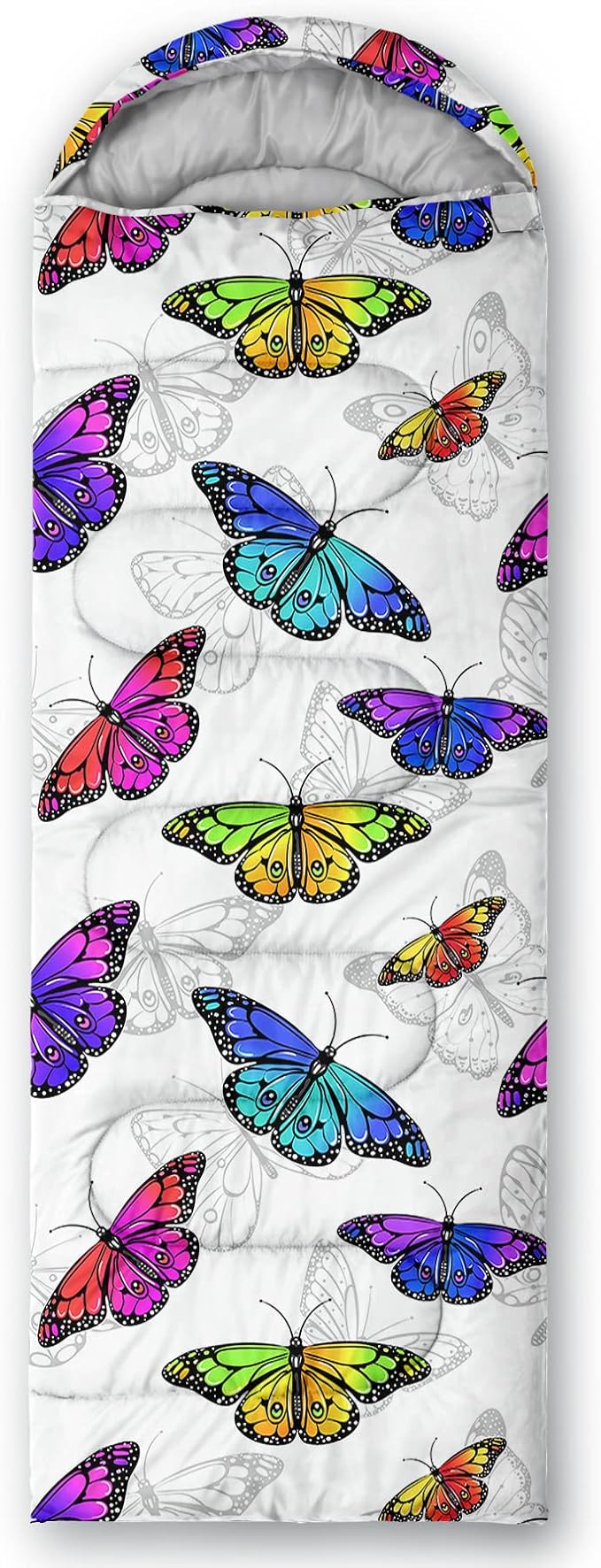 QOOMO Camping Sleeping Bags,3 Season Warm & Cool Weather,Lightweight,Waterproof Sleeping Bags for Adults & Kids,Traveling,and Outdoors,Camping Gear Equipment