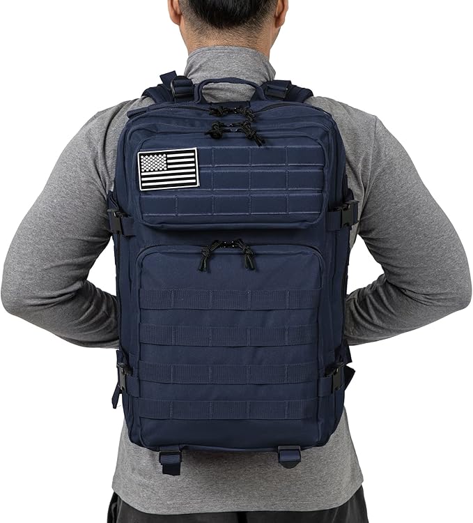 QT&QY 45L Military Tactical Backpacks Molle Army Assault Pack 3 Day Bug Out Bag Hiking Treeking Rucksack…
