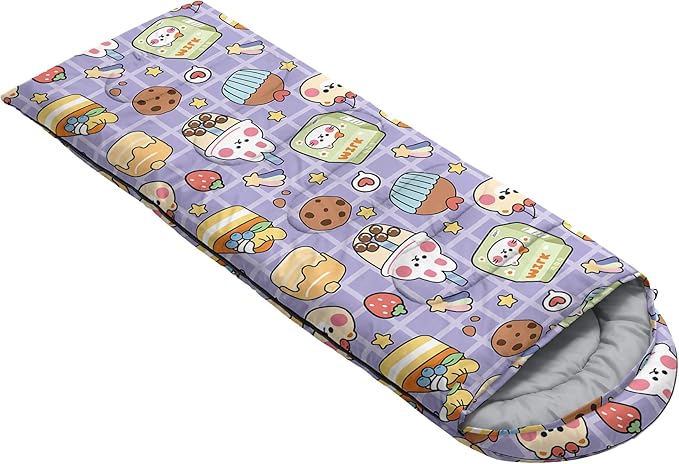 QOOMO Camping Sleeping Bags,3 Season Warm & Cool Weather,Lightweight,Waterproof Sleeping Bags for Adults & Kids,Traveling,and Outdoors,Camping Gear Equipment