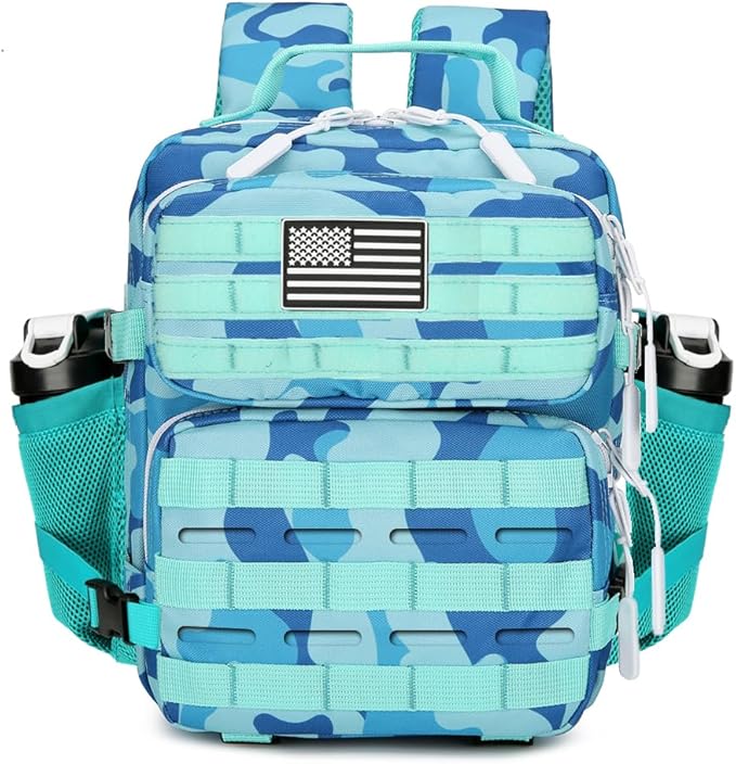9L Mini Tactical Backpack 9L Assault Pack 9L Tactical Backpack Hiking Fitness Backpack (Blue cp)