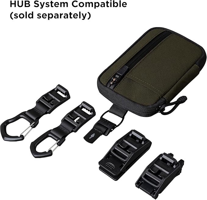 ALPAKA HUB Pouch Pro EDC Organizer - Small Tool Pouch for Electronics, Cables with YKK Zipper, Daily Use and Travel - Axogrid 300D Weatherproof UV Resistant Fabric