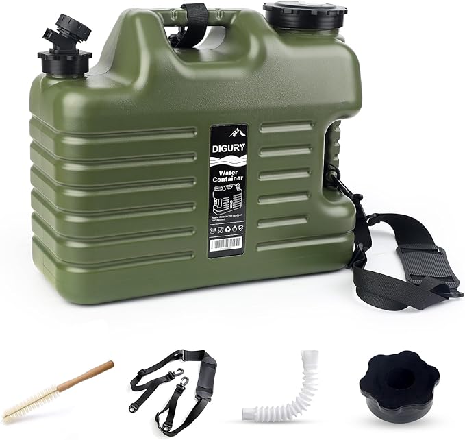 5 Gallon Water Jug, Camping Water Container BPA Free Water Storage with Spigot No Leakage Portable Emergency Water Tank for Outdoor Hiking Camping Picnic Supplies