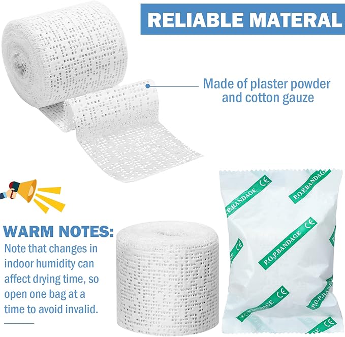 Treela Plaster Cloth Rolls Gauze Bandages Rolls Strips for Belly Casts, Scenery Molds, Mask Making, Art Projects, Body Casts, Craft Supplies(2 Inch x 177 Yard)
