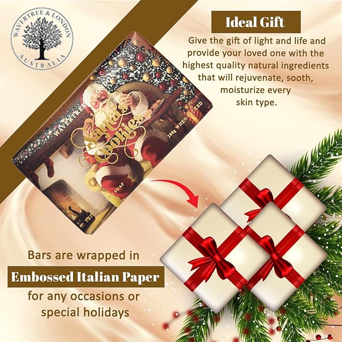 Wavertree & London Havana Scented Natural Soap (2 Bars), 7oz Moisturizing French Triple Milled Soap Bars enriched with shea butter - Pure Plant Based Bath & Body Bars for All Skin Types