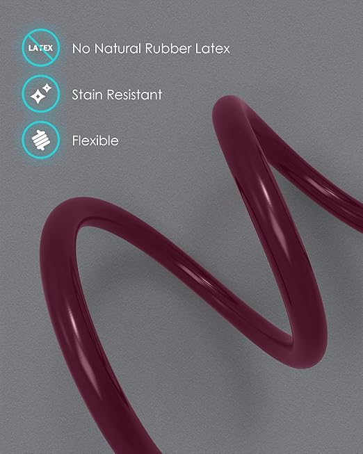 Single Head Stethoscope for Doctors/Nurses/Nursing School Students, Medical and Home Use with Accessories Name Tag, FSA HSA Eligible (Burgundy Tube, with EVA Case)