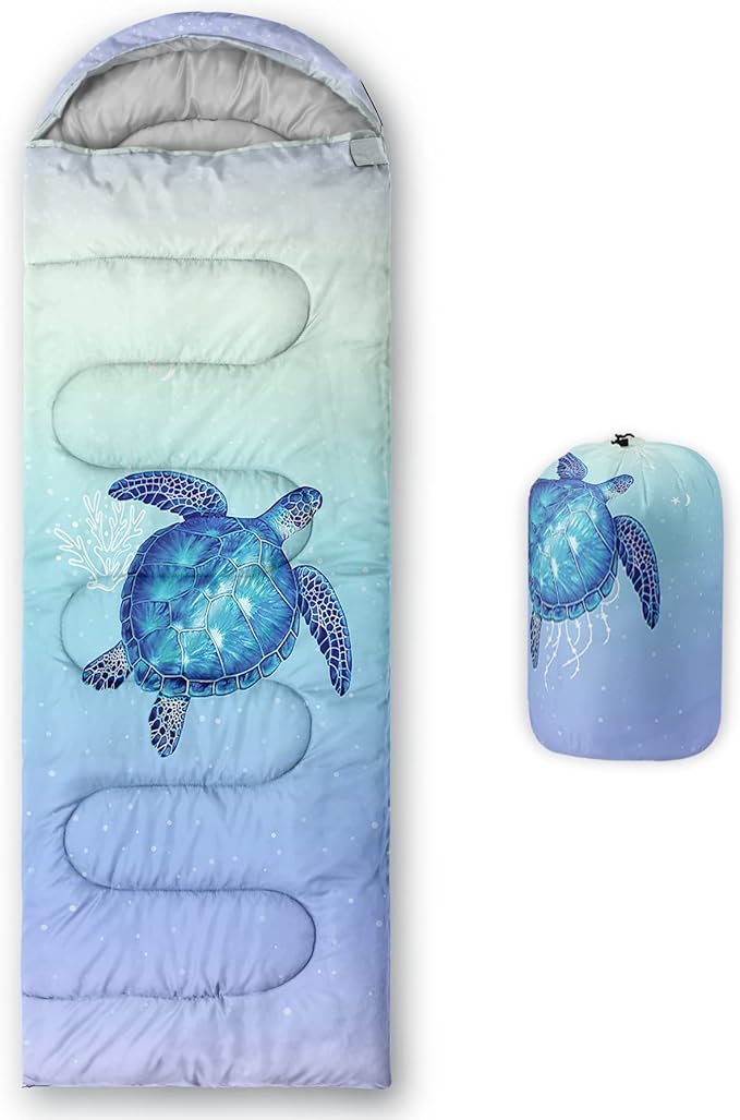 QOOMO Camping Sleeping Bags,3 Season Warm & Cool Weather,Lightweight,Waterproof Sleeping Bags for Adults & Kids,Traveling,and Outdoors,Camping Gear Equipment