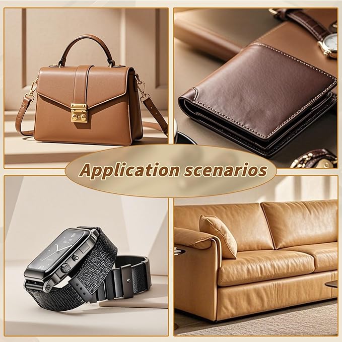 ZXIIXZ 6 Pcs Scratch Awl Tool, Awl Tool Sewing with Wooden Handle, Leather Stitching Sewing Awl Leather Scratch Awl Punch Tool for Stitching Punching Sewing DIY Leather Craft Repair