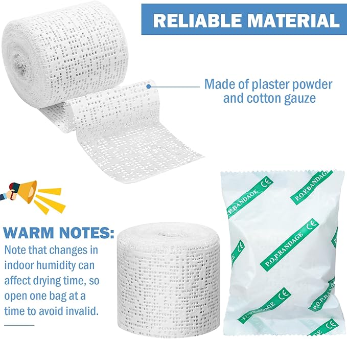 Treela Plaster Cloth Rolls Gauze Bandages Rolls Strips for Belly Casts, Scenery Molds, Mask Making, Art Projects, Body Casts, Craft Supplies(2 Inch x 118 Yard)