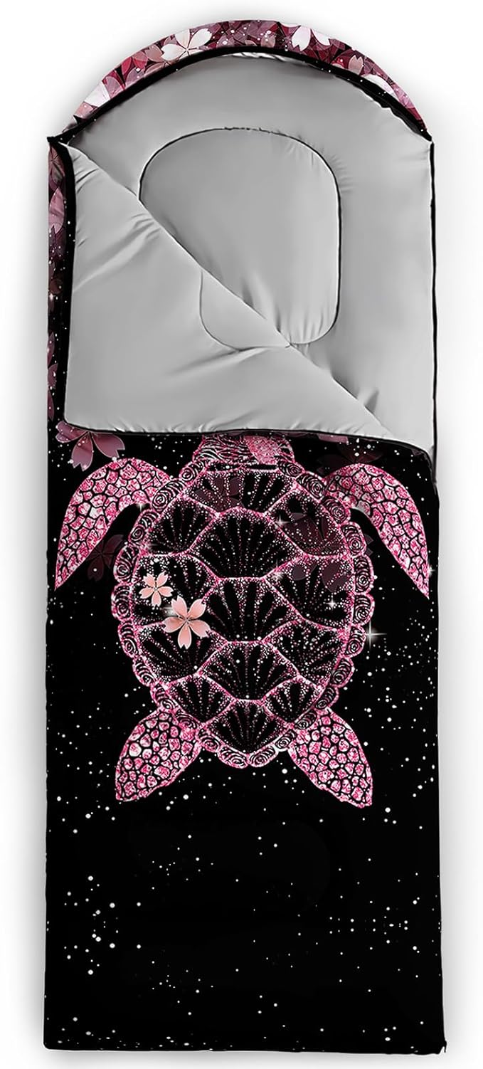 QOOMO Camping Sleeping Bags,3 Season Warm & Cool Weather,Lightweight,Waterproof Sleeping Bags for Adults & Kids,Traveling,and Outdoors,Camping Gear Equipment