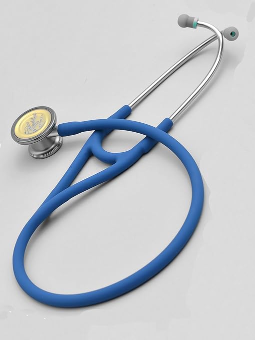 Virtuoso Dual Head Cardiology Stethoscope, Professional Quality, Long Tube, KS-751 Blue