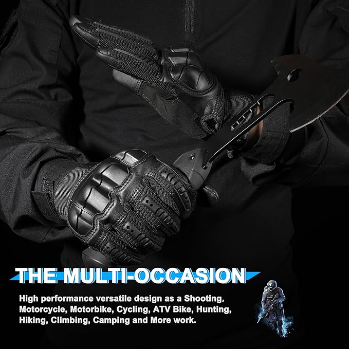 WTACTFUL Tactical Gloves for Men - Touch Screen - Airsoft Motorcycle Outdoor Costume