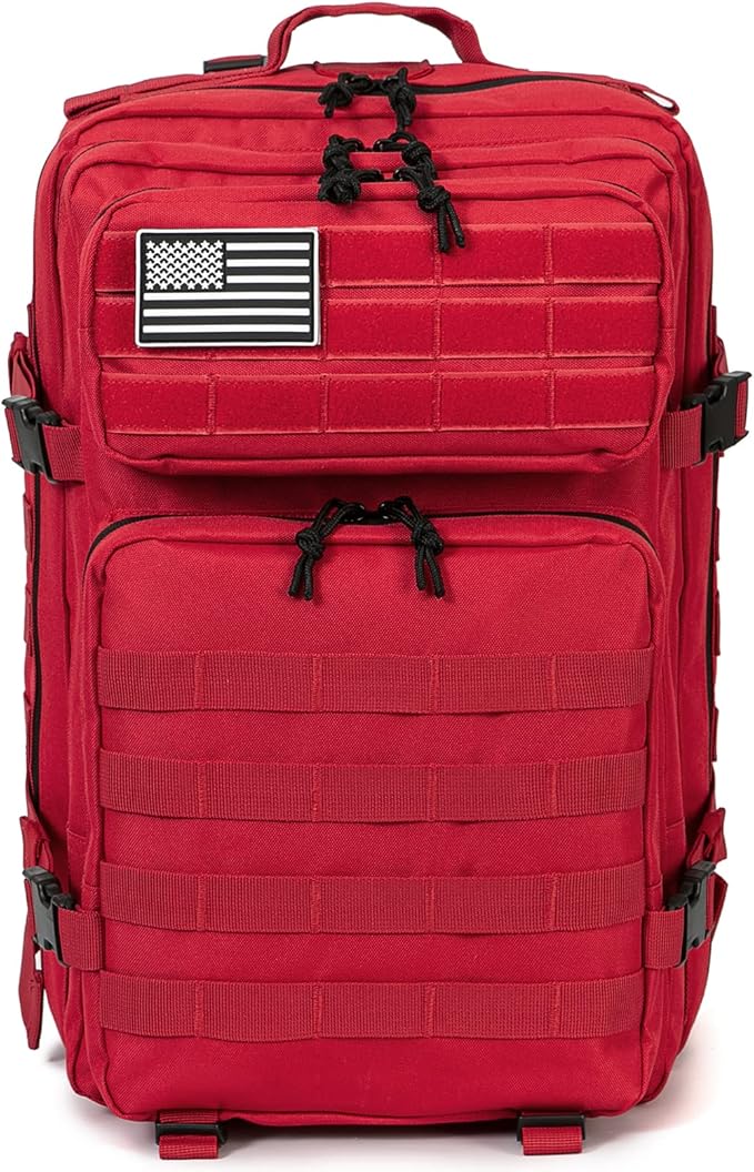 QT&QY 45L Military Tactical Backpacks Molle Army Assault Pack 3 Day Bug Out Bag Hiking Treeking Rucksack…