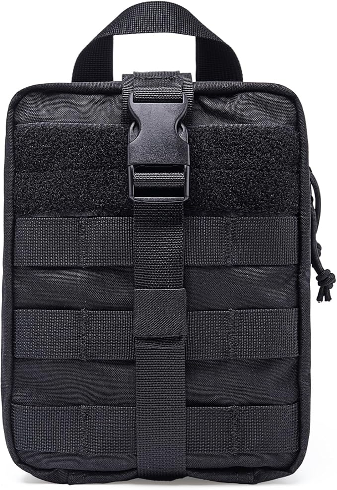 TSPRO MOLLE Tactical Medical Bag First Aid Kit EMT Pouch Rip-Away Utility IFAK Pouches for Military Outdoor Activities (Empty Med Bag Only)