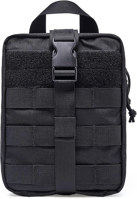 TSPRO MOLLE Tactical Medical Bag First Aid Kit EMT Pouch Rip-Away Utility IFAK Pouches for Military Outdoor Activities (Empty Med Bag Only)