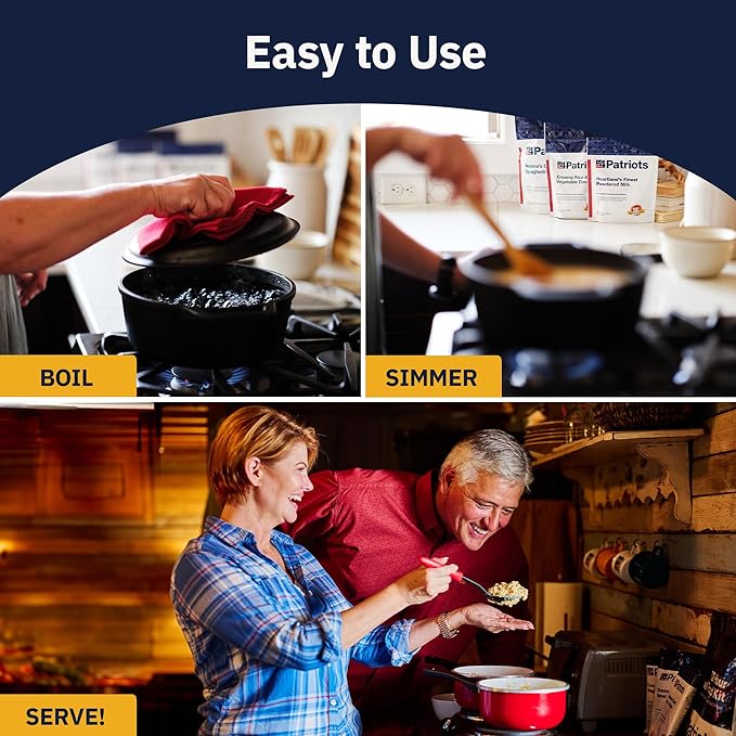 4Patriots 6-Month Survival Food Kit: Emergency Food Supply Designed to Last 25 Years, 1,376 Servings