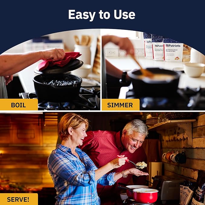 4Patriots 2-Week Survival Food Kit: Emergency Food Supply Designed to Last 25 Years, 84 Servings