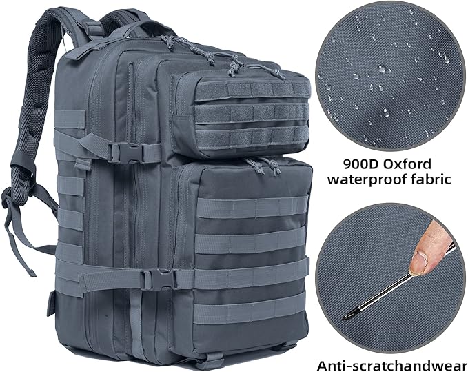 45L Military Tactical Backpack Hiking Backpacks Tactical Gear Camo Back Pack Army Molle Bag Rucksack Fitness Daypack