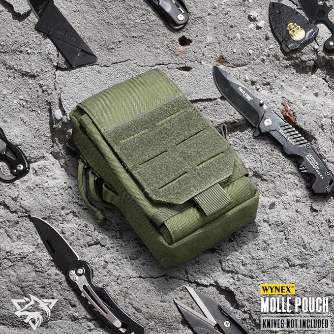 WYNEX Tactical EDC Pouch, Molle Utility Pouches Gadget Organizer Phone Holder Waist Pack Smartphone Pouch Tool Holster Pocket
