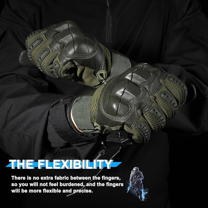 WTACTFUL Tactical Gloves for Men - Touch Screen - Airsoft Motorcycle Outdoor Costume