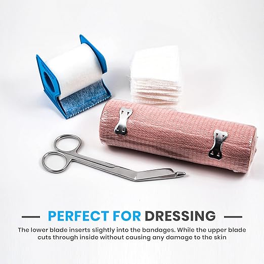 Utopia Care Bandage Scissors, 7.5 Inch Stainless Steel Shears for First Aid and Professional Use – Silver