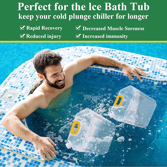 1.3 Gallon Collapsible Water Storage Bag Emergency Jug Container Clear Plastic Water Bladder for Outdoor Sport Camping Hiking No Leak, Freezable, Odorless, Flat Folding (No Scale)
