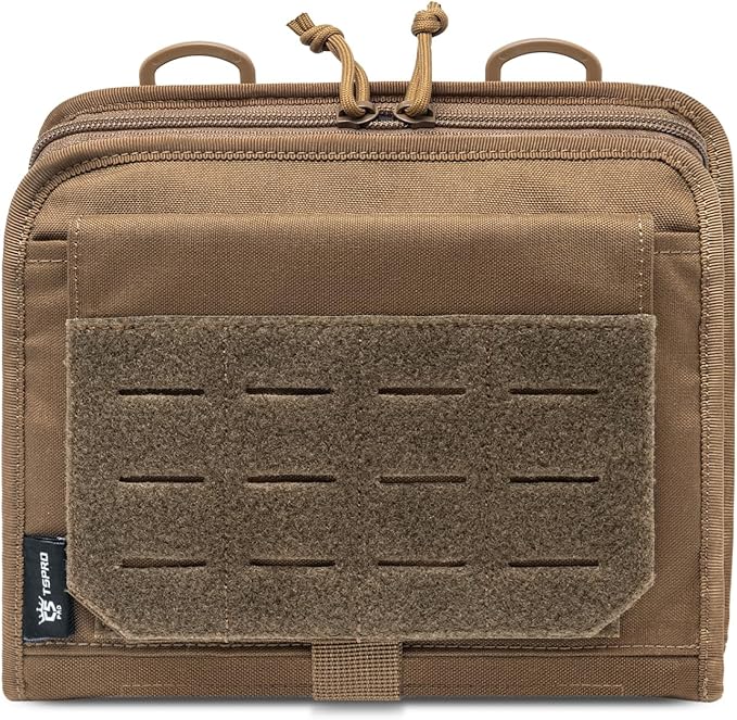 TSPRO Ultra Tactical Molle Admin Pouch Utility EDC Pouch Tool Organizer Clam-Shell Molle Pouches for Tools and Medical Suppliers Organization