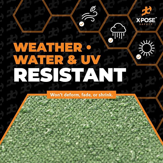 Xpose Safety Canvas Tarp - 10oz Green Canvas Tarps Heavy Duty Water Resistant with Brass Grommets- Multipurpose Outdoor Tarpaulin for Camping, Canopy, Trailer, Equipment Cover 20' x 40'
