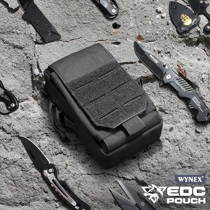 WYNEX Tactical EDC Pouch, Molle Utility Pouches Gadget Organizer Phone Holder Waist Pack Smartphone Pouch Tool Holster Pocket