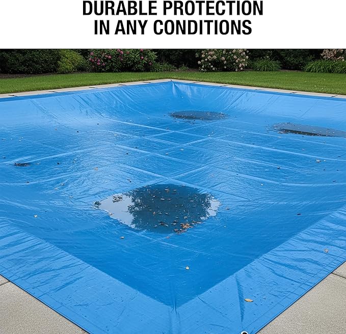 Waterproof Tarps 9x12 - Multi Purpose 5 MIL Tarp - High Durability 9x12 Tarp - Construction, Rain Shelter, Outdoor Cover and Camping Use