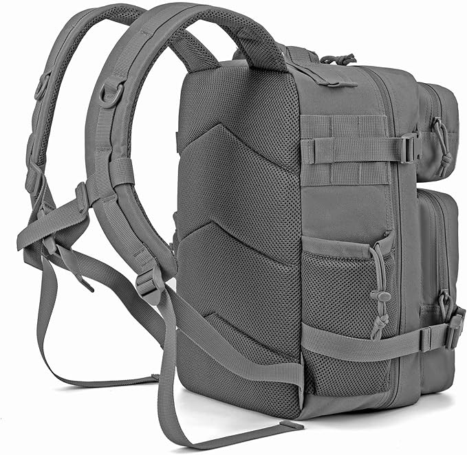 QT&QY 25L/45L Military Tactical Backpack For Men Molle Daypack 3 Day Bug Out Bag Hiking Rucksack With Bottle Holder