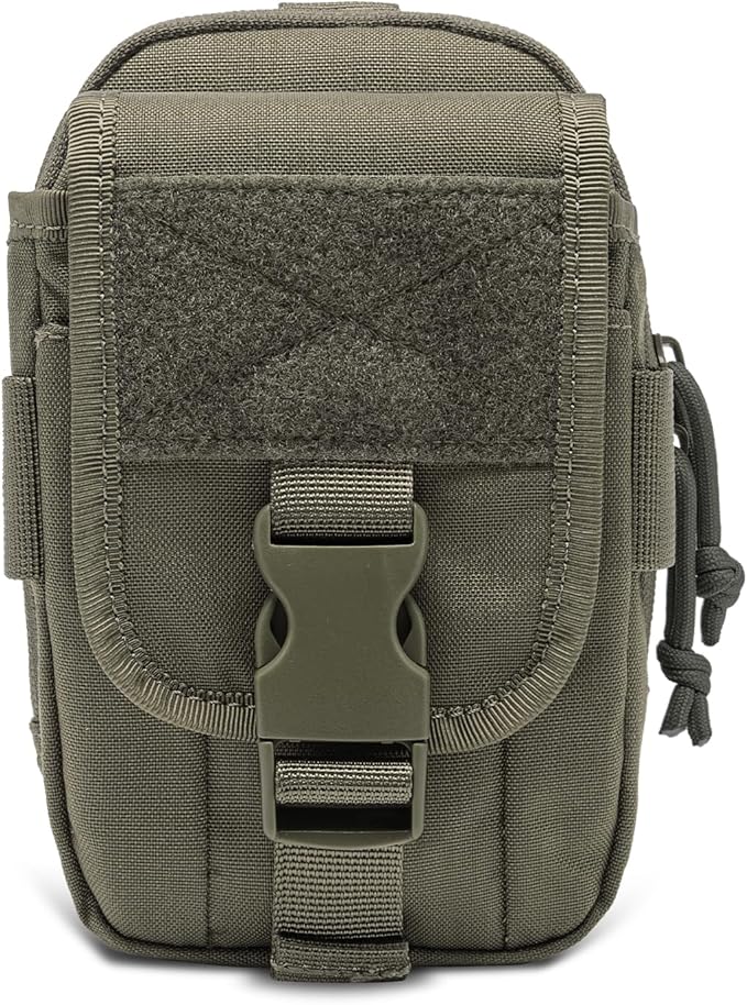 TSPRO Tactical Molle EDC Pouch Utility Tool Pouches Organizer Phone Holster Durable Belt Waist Bag Military Gear Gadget Pocket with Smartphone Pack