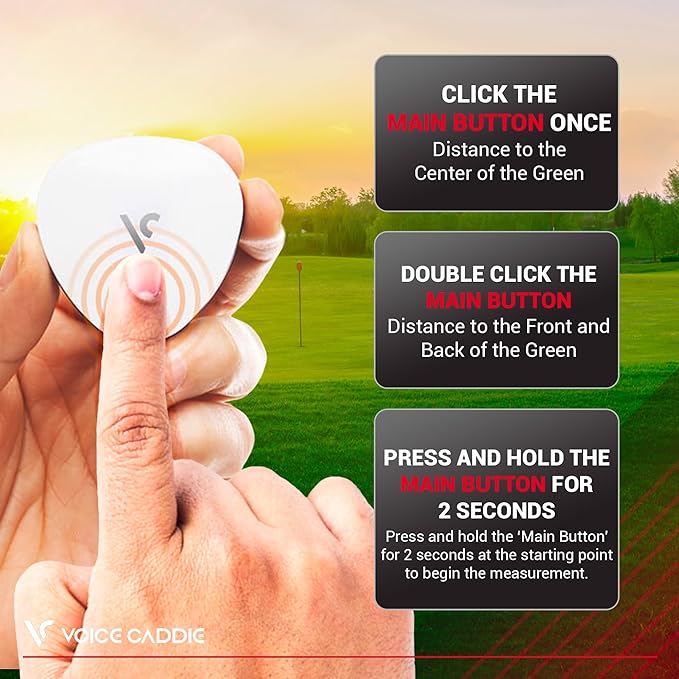 VOICE CADDIE VC300SE Voice Golf GPS, White, One Size (VC300SE_WH)