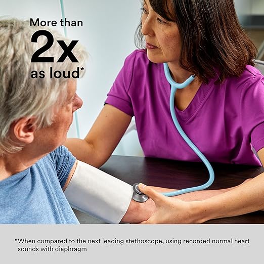 3M Littmann Classic III Monitoring Stethoscope, 5910C, More Than 2X as Loud, Weighs Less, 27" Champagne Rose Satin-Finish Tube for Added Comfort, Flexibility and Cleanability