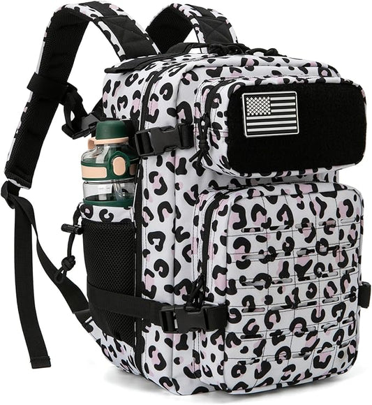 QT&QY 25L/45L Military Tactical Backpack For Men Molle Daypack 3 Day Bug Out Bag Hiking Rucksack With Bottle Holder