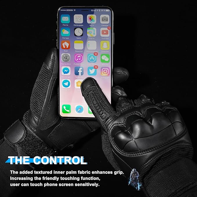 WTACTFUL Tactical Gloves for Men - Touch Screen - Airsoft Motorcycle Outdoor Costume