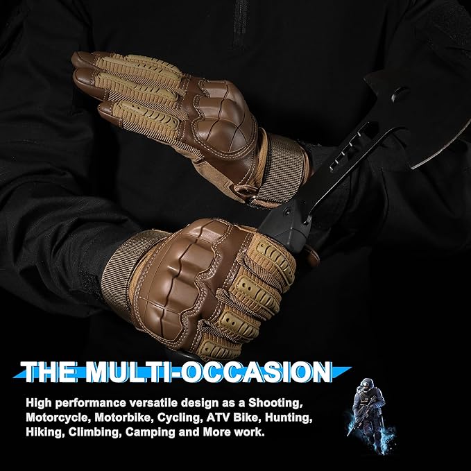 WTACTFUL Tactical Gloves for Men - Touch Screen - Airsoft Motorcycle Outdoor Costume