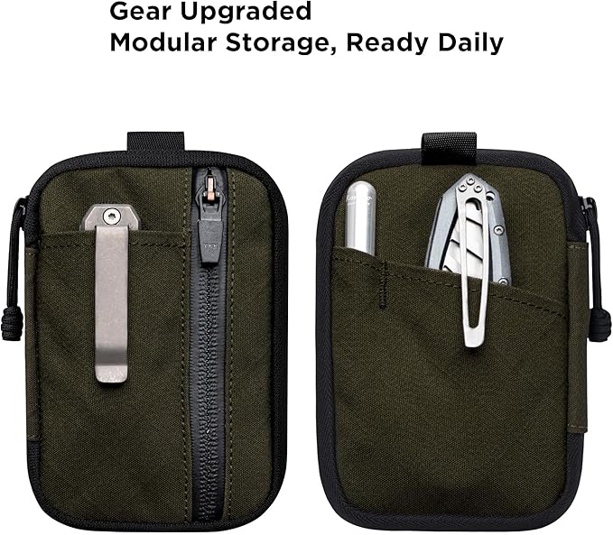 ALPAKA HUB Pouch Pro EDC Organizer - Small Tool Pouch for Electronics, Cables with YKK Zipper, Daily Use and Travel - Axogrid 300D Weatherproof UV Resistant Fabric
