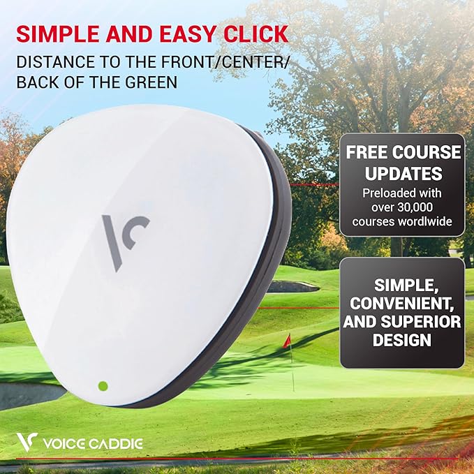 VOICE CADDIE VC300SE Voice Golf GPS, White, One Size (VC300SE_WH)