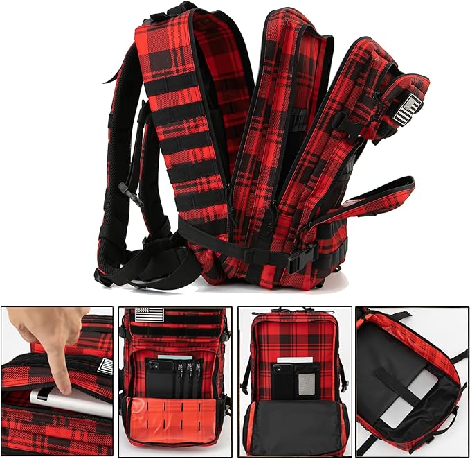 QT&QY 45L Military Tactical Backpacks Molle Army Assault Pack 3 Day Bug Out Bag Hiking Treeking Rucksack…