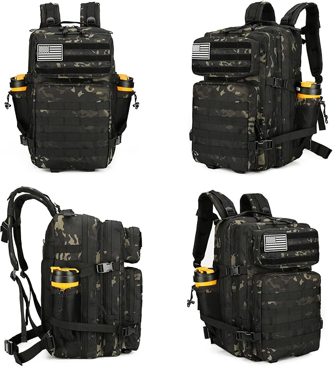 45L Tactical Assault Backpack 3 day assault pack with Molle Waterproof backpack Rucksack for Tactical Backpacks