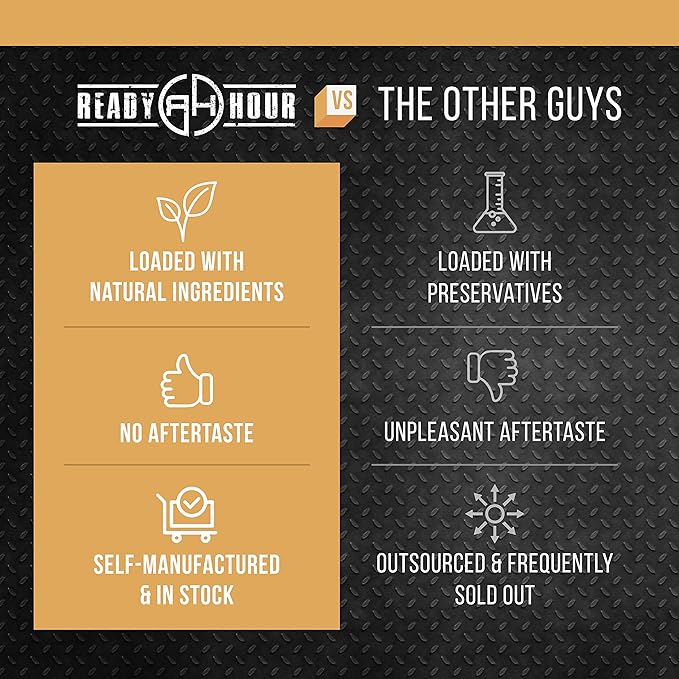 Ready Hour, Black Bean Burger Mix, Real Non-Perishable Recipe, 25-Year Shelf Life, Emergency and Adventure Food Supply, Includes 10 Resealable Pouches, 60 Servings