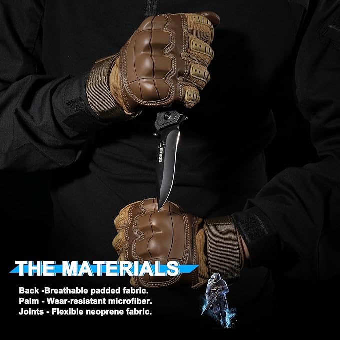 WTACTFUL Tactical Gloves for Men - Touch Screen - Airsoft Motorcycle Outdoor Costume